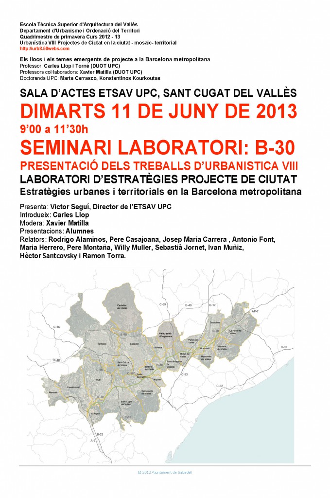 Seminari B-30 11 de juny 2013